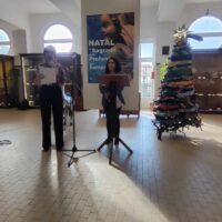 Inauguração da exposição “O Natal na Europa e no Mundo” do Clube Europeu da Escola Secundária Jaime Moniz